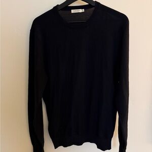 Navy Merino Crewneck Sweater Suit Supply